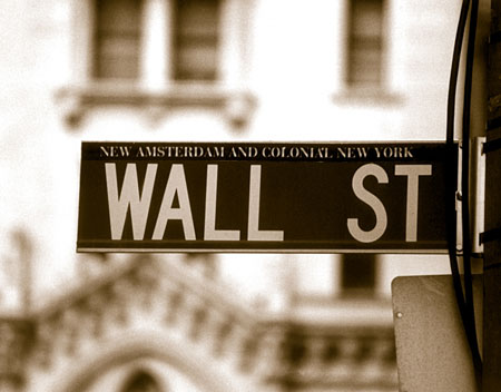 [Photo of Wall Street]